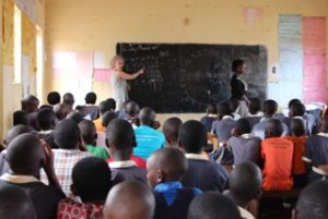 Educational classes at Kizito School - The Mooncatcher Project